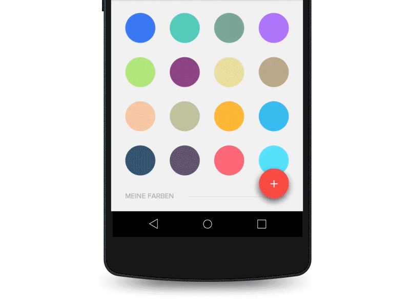 Material Colorpicker android animation colorpicker lollipop material motiondesign ui ux