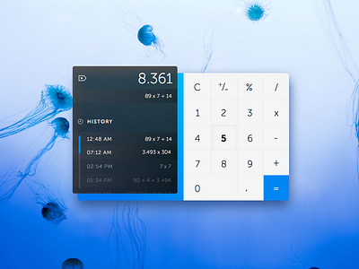 Day 04 - Calculator calculator dailyui design math ocean ui ux