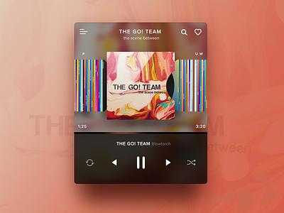 Day 09 - Music Player cover dailyui gradient music player ui ux