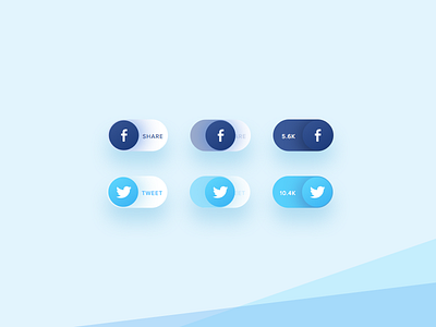 Day 10 - Social Share button dailyui facebook share social twitter ui ux