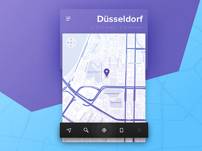 Day 20 - Location Tracker city dailyui design düsseldorf gps location ui ux