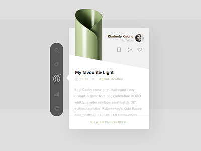 Day 35 - Blog Post blog dailyui lamp menu post social ui ux