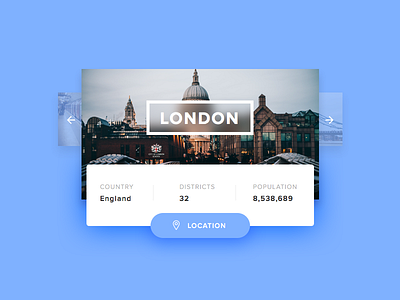 Day 45 - Info Card card clean dailyui england info london ui ux