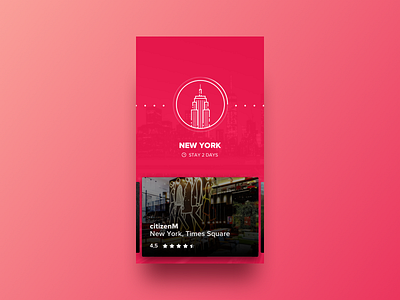 Day 79 - Itinerary dailyui hotel itinerary new ui ux york