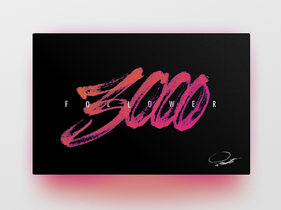 3000 card hand lettering thank you ui ux