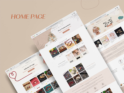 Ethnic Jewelry Website Design, UI/UX