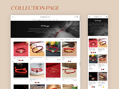 Ethnic Jewelry Website Design, UI/UX