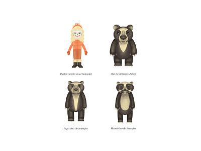 Character design for "Goldilocks and The Three Bears"