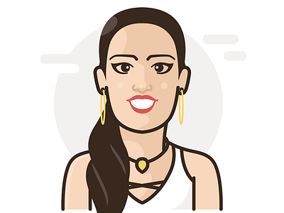 Avatars Cinthia avatar design icon illustration vector