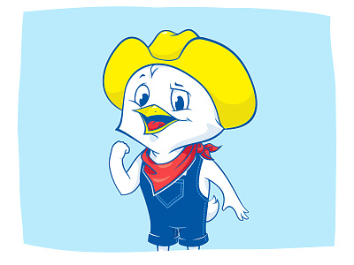 Pechuguin branding character design illustration mascot vector