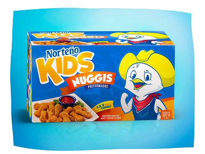 Nuggis Norteño Kids branding illustration logo mascot design packaging design vector
