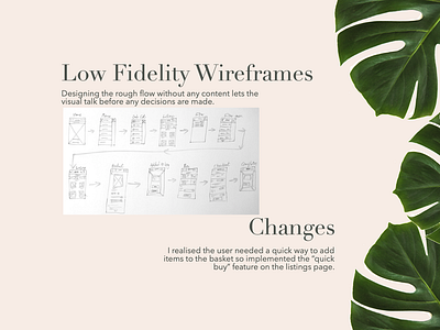 Low Fidelity Wireframes and Changes branding design low fed wireframes pencil wireframes product design process typography ui ux ux design ux outcomes ux process web design wireframes