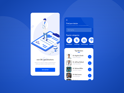 Find Your Doc® App android app interaction interface ios marketplace mobile app mobile design mobile ui product design profile page ui ux