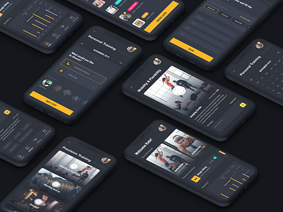 Fitness Performance App android app fitness fitness app interaction interaction design interface product design ui ux