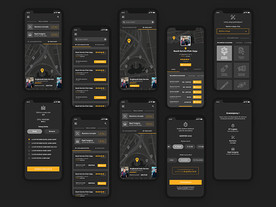 Car repair shop marketplace android app darkmode design interaction interaction design interface ios marketplace mobile app product design ui ux