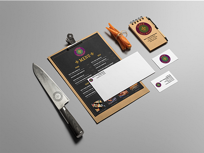 elkesbranding 043 brand business card cajun mockup restaurant