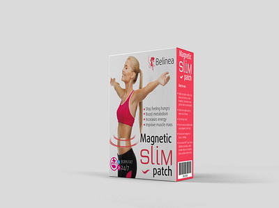 Magnetic slim patch box design box design design package design