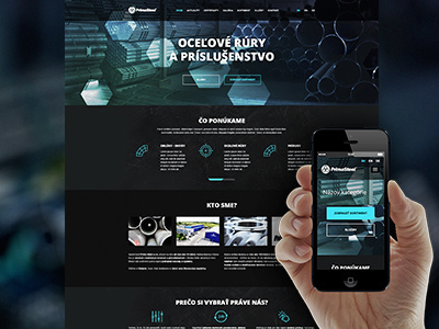 Cover design parallax website