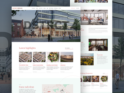 dstrct web flat ui ux web webdesign website