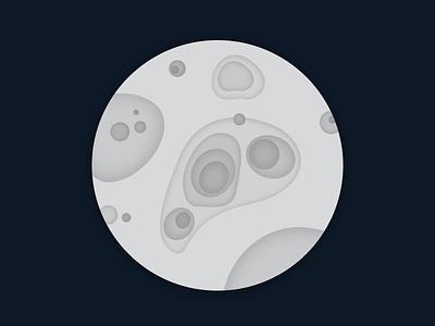 Moon adobe illustrator art design designdaily grey greyscale illustration interesting meaningful minimalist miniproject moon moon spots moons playful vector white
