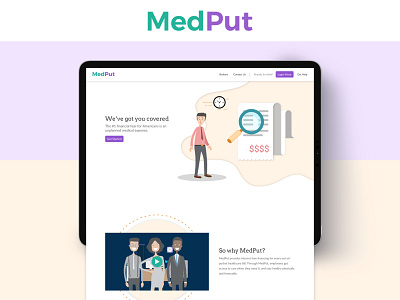 Ipad layout - Medput adobe illustrator art clients design display fancy mockup illustration ipad keyshot meaningful minimal responsive website sketch vector webdesign