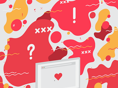 What Online Dating Feels Like art clean design flat flat design flat 2.0 flat 2d geometric freeform icon identity illustration illustrator imac imac mockup minimal stockholm ui ui ux designer uidesign vector