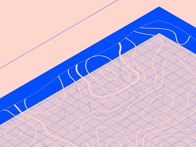 Poolside. 2019 2019 trend abstract art blue clean depth design flat flat design flat 2.0 identity illustration illustrator isometric minimal stockholm sweden vector water