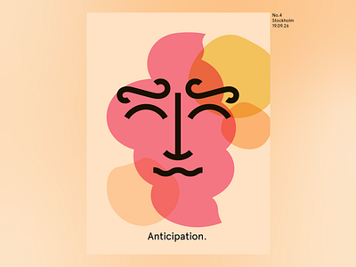 Anticipation. abstract behance clean clean design creative design dribbble graphic design identity illustration illustrator minimal poster poster a day poster art stockholm sweden ui uiux
