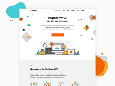 Creatick Homepage clean creative design homepage minimal modern simple website