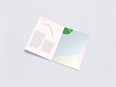 Sustainability Booklet cover design education flatdesign illustration lettering marketing minimal photoshop web website