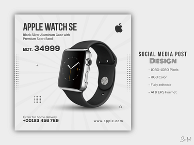 Social Media Post Design - Apple Watch