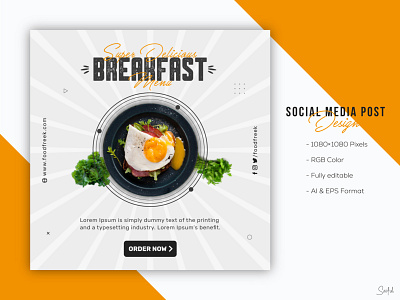 Social Media Post Design - Healthy Food