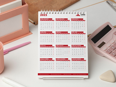 2023 Minimal One Page Wall Calendar Design Templates