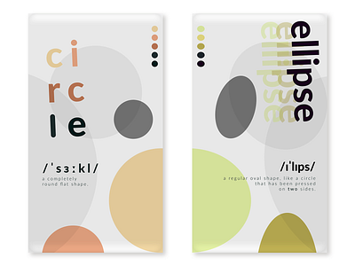 Circle & Ellipse design figma figma design figmadesign flat illustration minimal typography vector