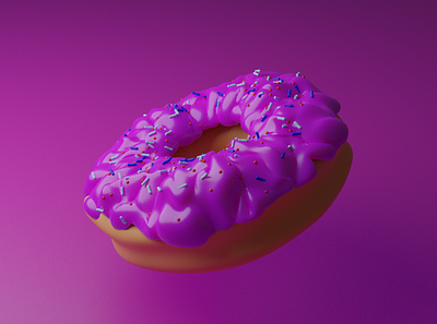 Donut with Icing 3d blender blender3d donut