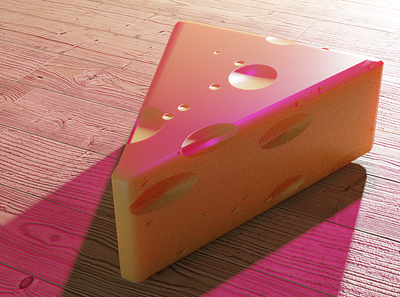Cheese on the table 3d blender blender3d cheese modelling