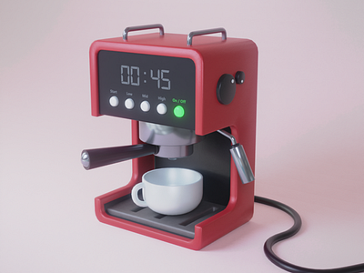 Coffee / Latte machine render 3d appliance blender cg coffee latte machine