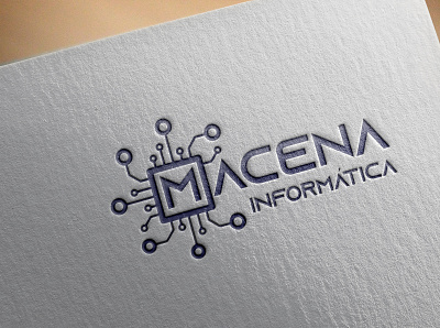 Macena Informatic logo design informatic logo informatics logo logo design