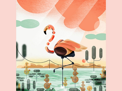 Flamingo |illustration