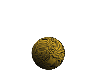 Ball of wool GIF animation design illustration web