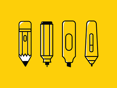 Tools Of Trade design illustration marker pen pencil tools ux wacom web