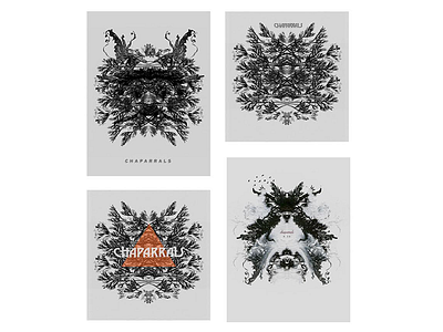 Chaparrals Gig Poster gig poster illustration ink line art music rorschach