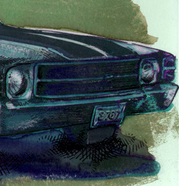 '69 Chevelle cars drawing illustration
