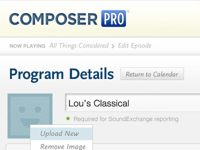 Composer Title shot ui web app