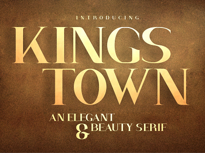 Kings Town Elegant & Beauty Font beauty elegant font fonts magazine modern serif