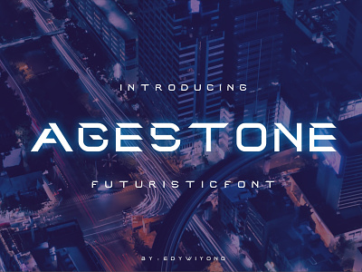 Amazing futuristic font