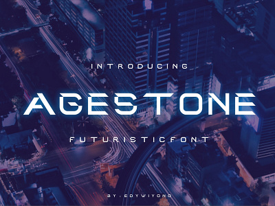 Amazing futuristic font