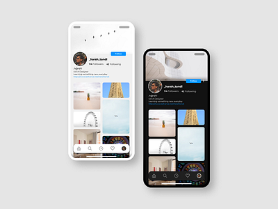 PROFILE app branding concept design dribbble flat minimal typography ui web