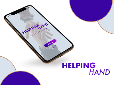 Helping Hand Header Image design logo ui