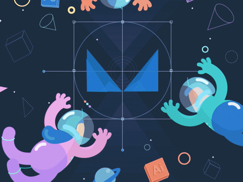 Adobe MAX 2016 adobe adobe max flat float illustration invite space